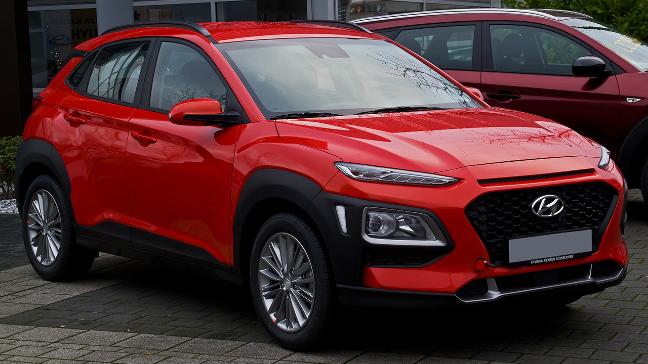 Coque De Clé En Silicone Pour Hyundai Kona 2017-2023 - Rouge, TPU Transparent, Protection Antidérapante